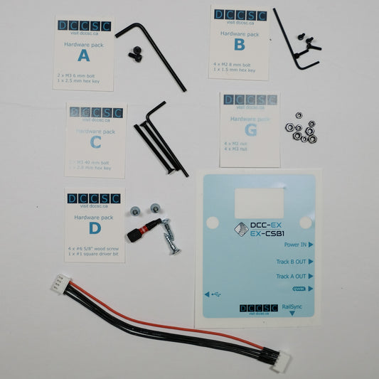 DCC-EX CSB1 enclosure self-print hardware [item csb1-eh]