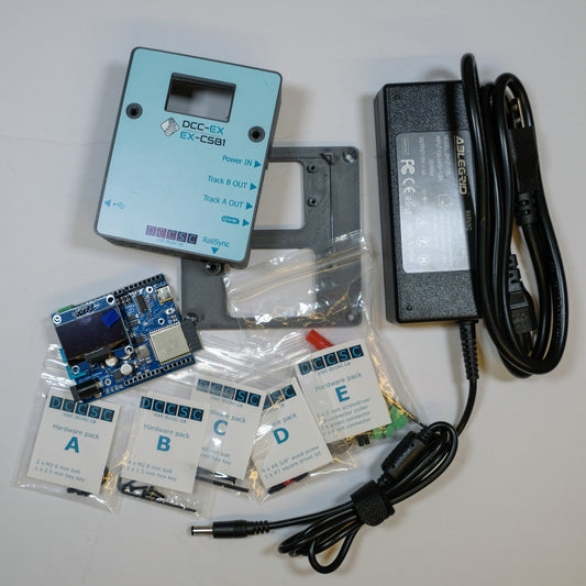 DCC-EX CSB1 DCC command station / booster + enclosure + power adaptor KIT [item csb1-cepk]